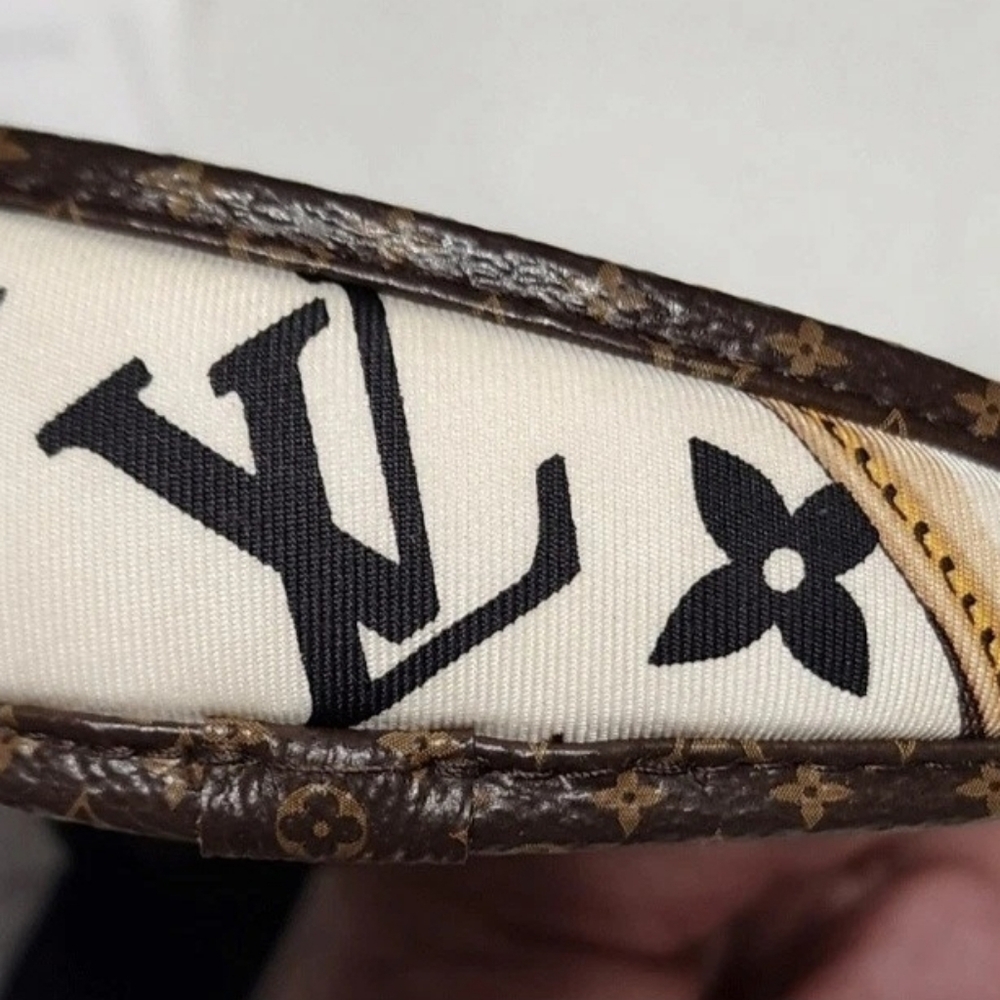Louis Vuitton NWT "Be Mindful" Blanc Silk Head Band Discontinued - Picture 3 of 8